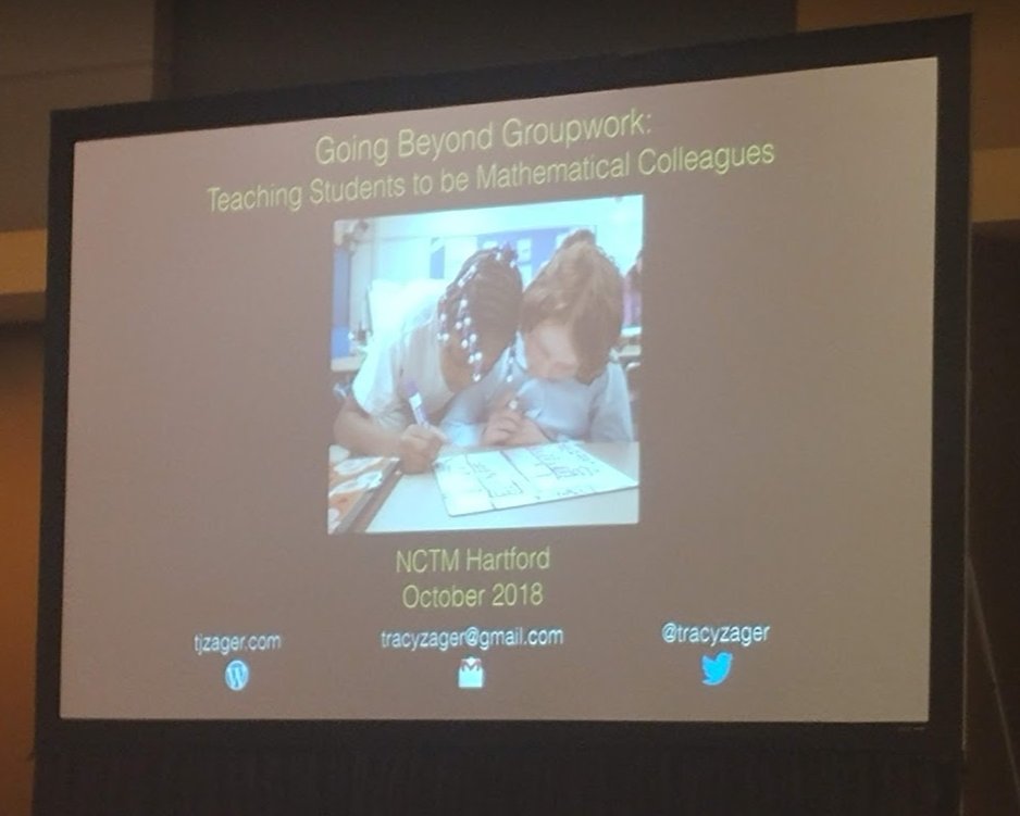 msmooneymath's tweet image. @TracyZager is standing about 10 feet from me and I&apos;m geeking out hardcore! #mathcrush #mathhero #MTBoS #iteachmath #becomingmath #NCTMregionals #Hartford