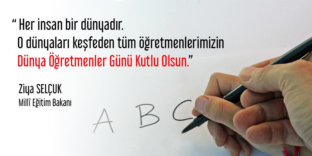 Değerli meslektaşlarıma en içten saygı ve sevgilerimle... 

#5EkimDünyaÖğretmenlerGünü