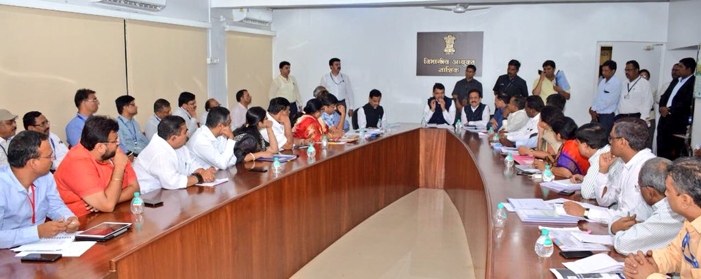 CMO Maharashtra (@cmomaharashtra) on Twitter photo CM <a href="/Dev_Fadnavis/">Devendra Fadnavis</a> also reviewed various projects with officials from Nashik Municipal Corporation in Nashik.
It includes water supply scheme, waste management project, Godavari flood control project and Nashik #smartcity project. CM <a href="/Dev_Fadnavis/">Devendra Fadnavis</a> also reviewed various projects with officials from Nashik Municipal Corporation in Nashik.
It includes water supply scheme, waste management project, Godavari flood control project and Nashik #smartcity project.