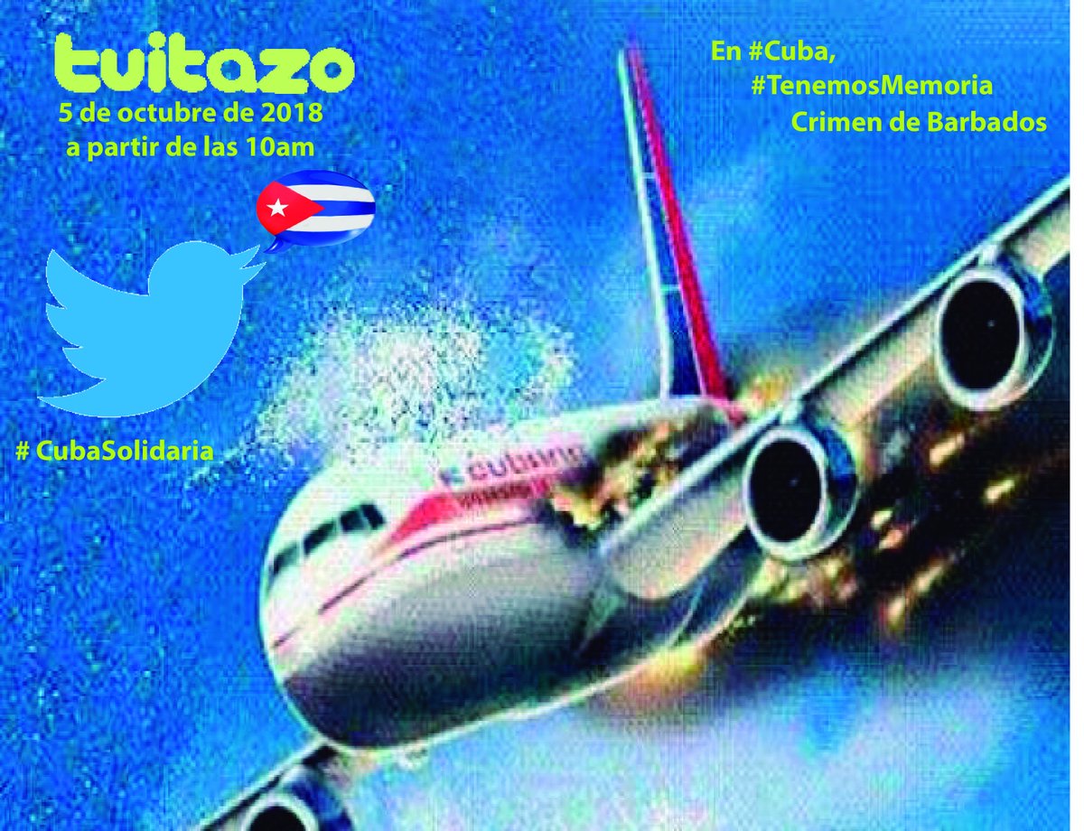 MINSAPCuba's tweet photo. Comienza en Cuba, tuitazo de denuncia por el crimen de Barbados, porque en #Cuba #TenemosMemoria
  #CubaSolidaria @InfomedCuba @CubaMINREX @CubaMicons @CubaMined @InderCuba @MisionCubaONUG @ELAM_Cuba @ClinicaCiraG @inn_cuba @dir_Salud_IJ https://t.co/AebU1LPXhO