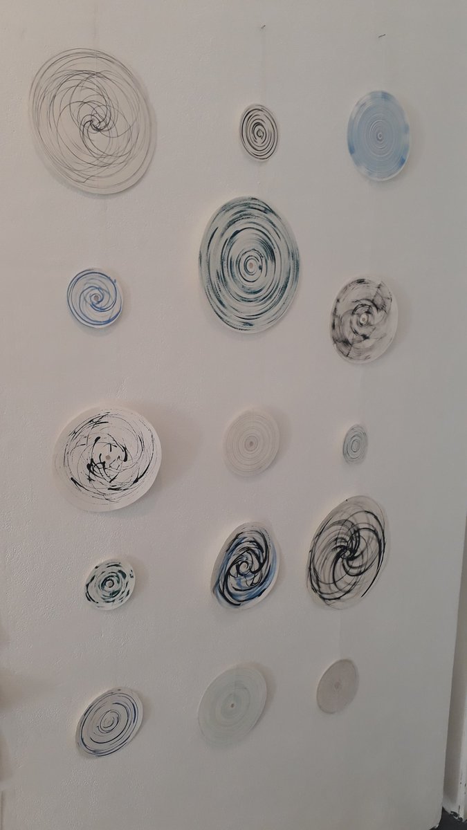 First Yr BA Fine Art students have  installed an impressive array of drawing machines in the project spaces to include adapted toys, scratching clocks, exploding inked popcorn and runaway tyres.....come and see the outcomes! #wearenua #bafineart #drawingmachines #drawing