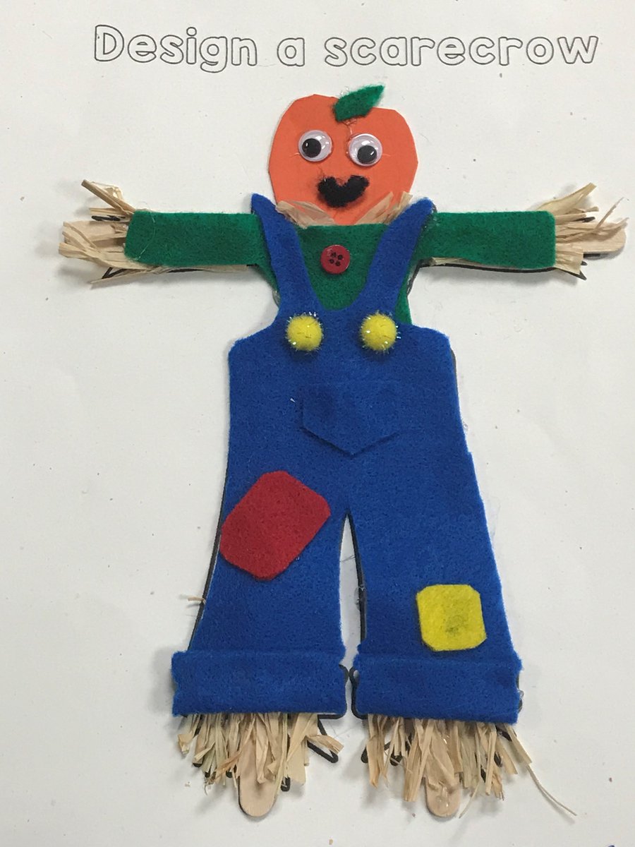 LehighElem's tweet photo. Our students are being so creative with the scarecrows for the Culver's Night Contest. They have until Monday to turn in their entries. #loveleeschools #LehighElem #CulversNight https://t.co/VsRAvqKofR