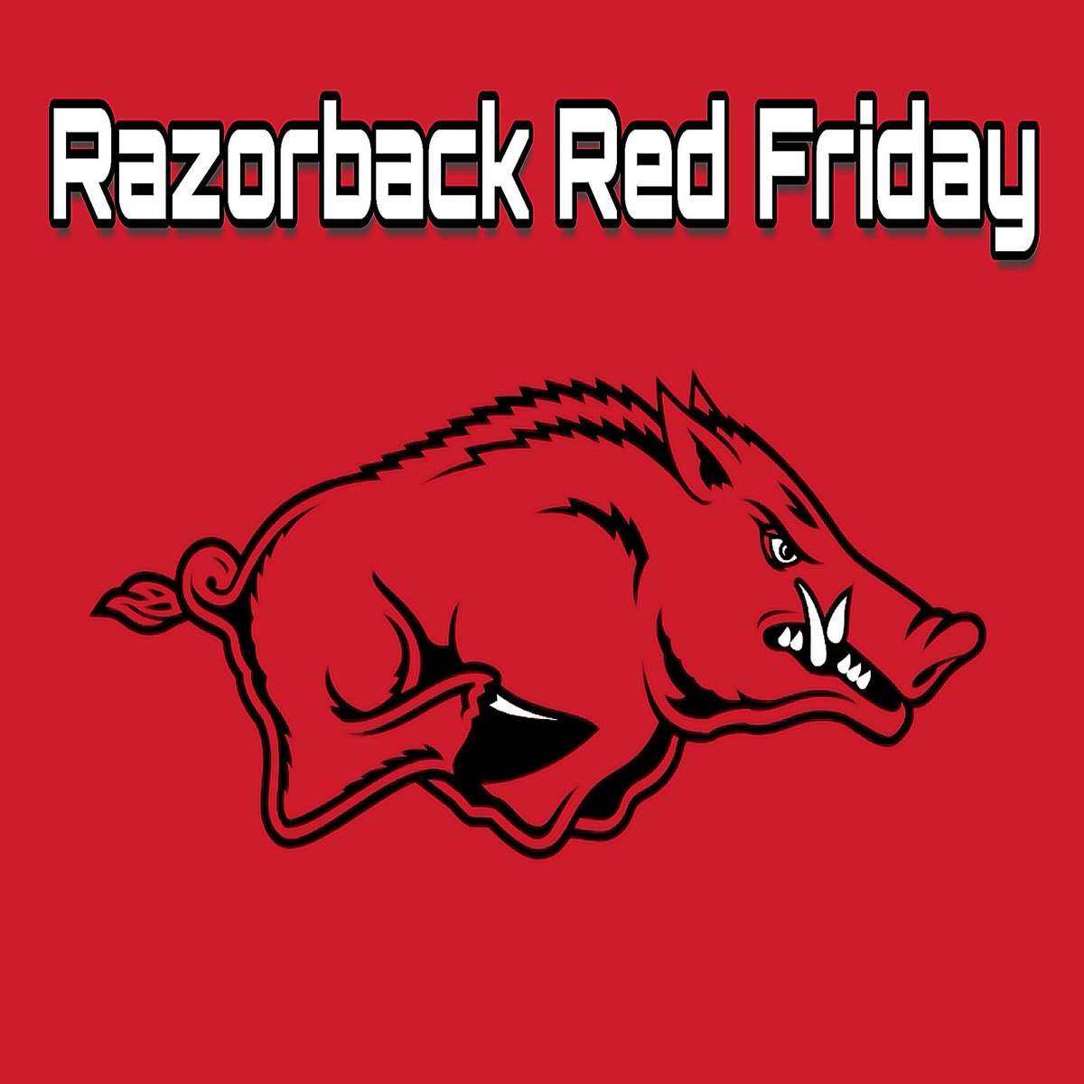 BigPhil870's tweet photo. Don't forget Razorfolks, today is #RazorbackRedFriday! #WPS https://t.co/5dtBpaAeyA