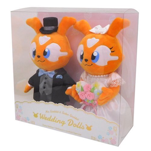新商品】ウェディングジャビット！タキシードとウェディングドレスを着