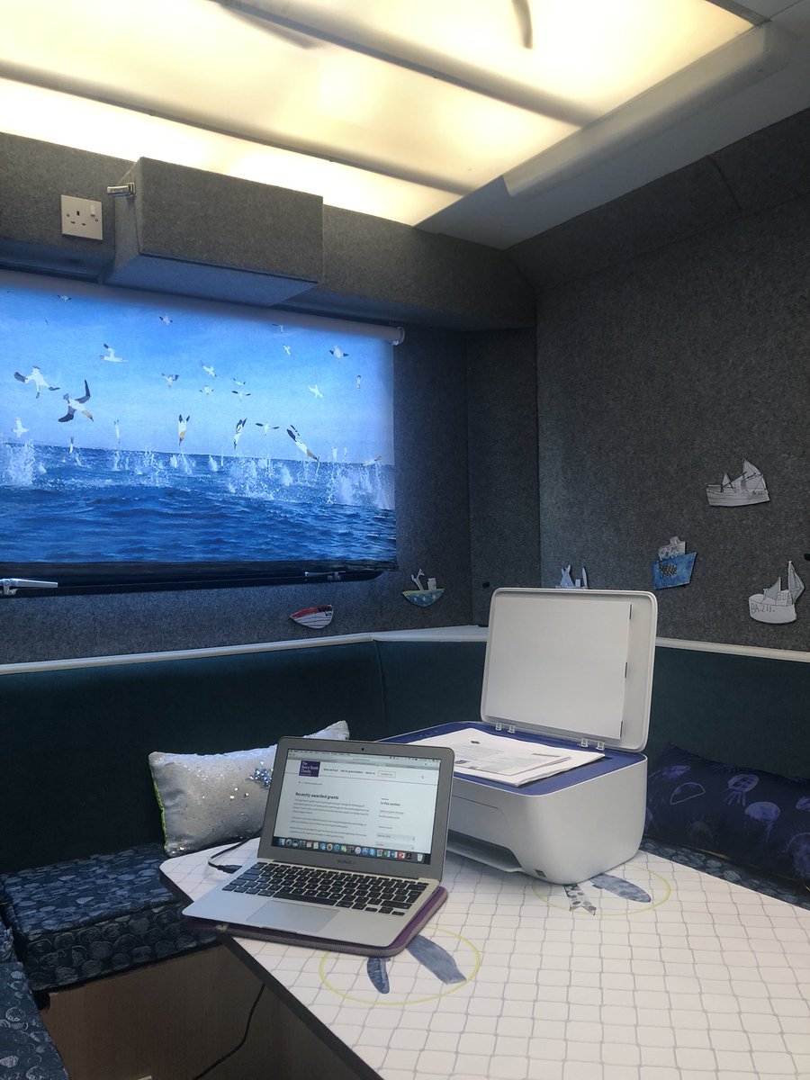 cft_scot's tweet image. The CFT’s office for the day! We will be at Tarbert Quay until 3 o’clock, come down and have a look about the Boat Bus, learn more about the project and fishing on the Clyde! 🐟🚐🎣 #CastingTheNet #fishingcommunities @dstitch @CFAScot @scotfishmuseum