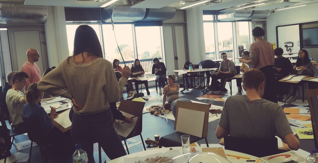 IrishAshyT's tweet photo. First workshop of "How to be Creative" unit explores creativity through drawing.
#openminds #h2bc #BristolFutures #mentalspace https://t.co/9Dz0ofdDS9