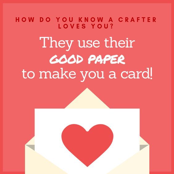 craftsbeautiful's tweet photo. Who will you be using your good paper for this weekend? 💓 #crafts #handmade https://t.co/j3xJY0hYTZ