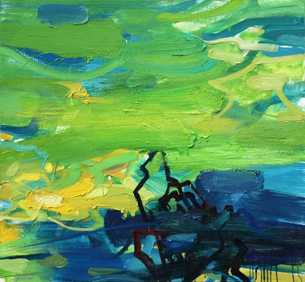 Yellow Mountain (oil on canvas) by Yuan Zuo.
#creetic please