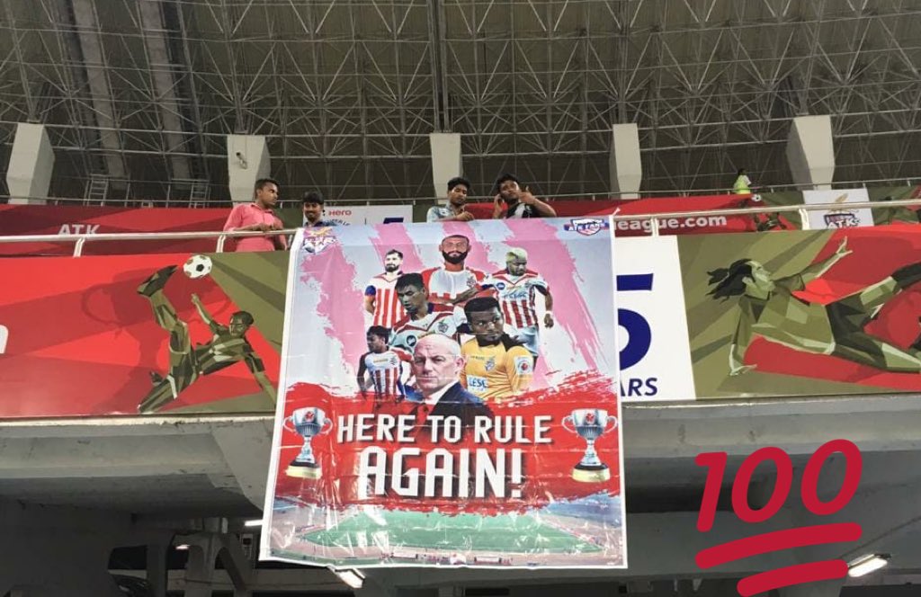 Once a fan always a fan. #FanbannaPadega #AamarBukeyATK #ATKFans #ISL2018 #HeroISL