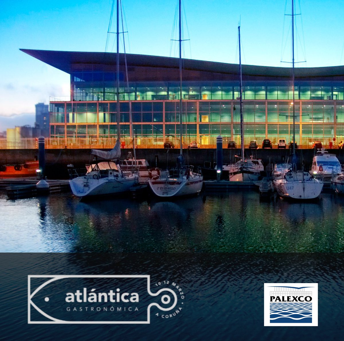 El congreso-feria #atlanticagastronomica tendrá lugar en #acoruña del 10 al 12 de marzo de 2019. La cita se celebrará en #palexco, enclave único por su privilegiada ubicación en pleno casco urbano, con vistas al océano que da nombre al evento.