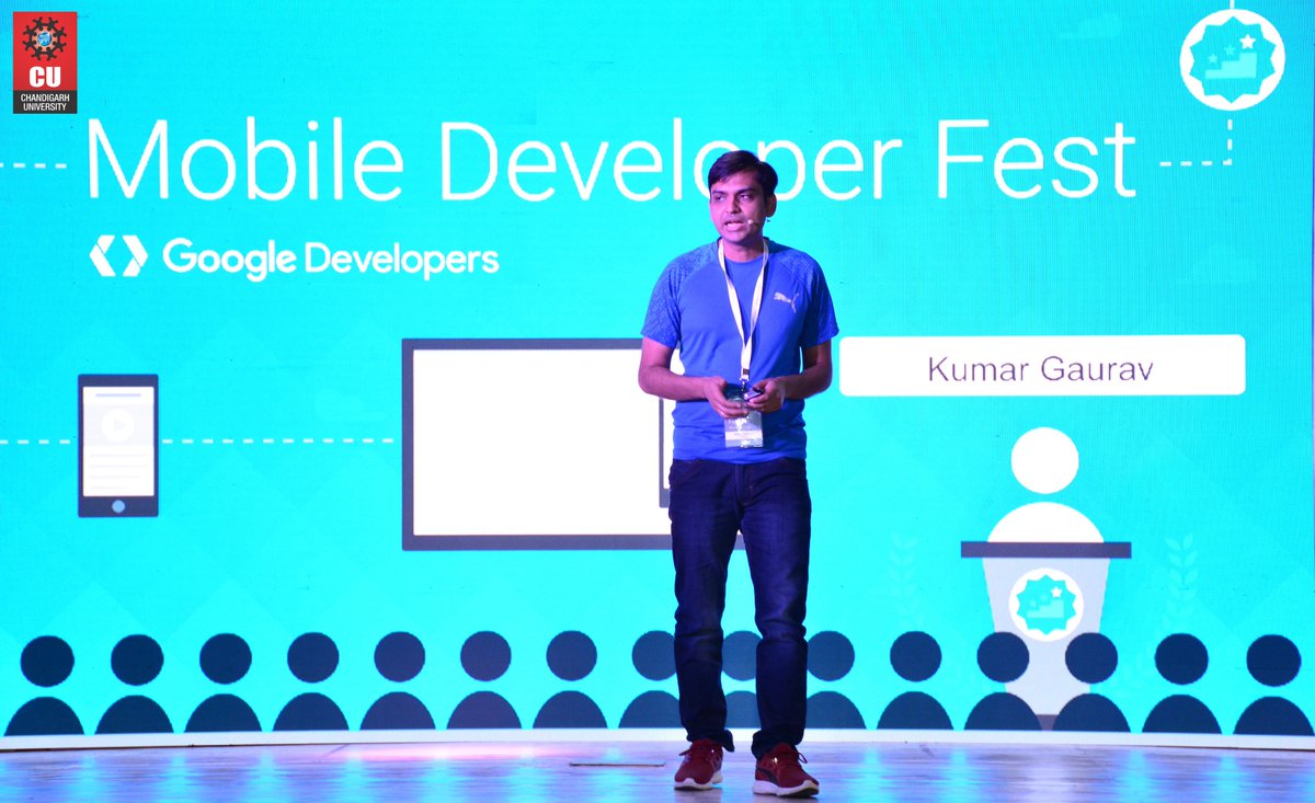Chandigarh_uni's tweet image. #GoogleATChandigarhUniversity #GoogleTechTalks
Its’ time to be Techie
#MobileDeveloperFest - Expert developers from @GoogleDevsIN visited #ChandigarhUniversity to delivered varied workshops on #MobileAppDevelopment for the students of #Engineering.