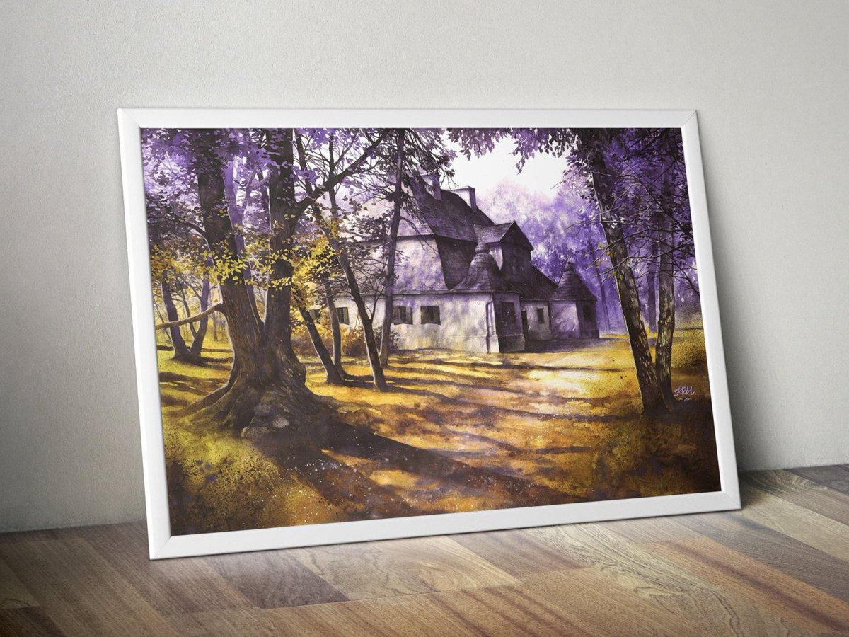 K_KmiecikART's tweet photo. Colorful watercolor art print | PRINTS wall art, watercolor landscape, living room decor, cottage, watercolor architecture, colorful art https://t.co/Ll4ny6PE4m #print #artonetsy #ColorfulWatercolor https://t.co/0VXr9Qmk6i