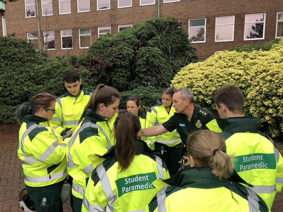 CovUniHC's tweet photo. Exciting stuff this morning as our students get involved in a simulated emergency in Coventry. Fantastic learning experience. https://t.co/0jcGRl3VRP