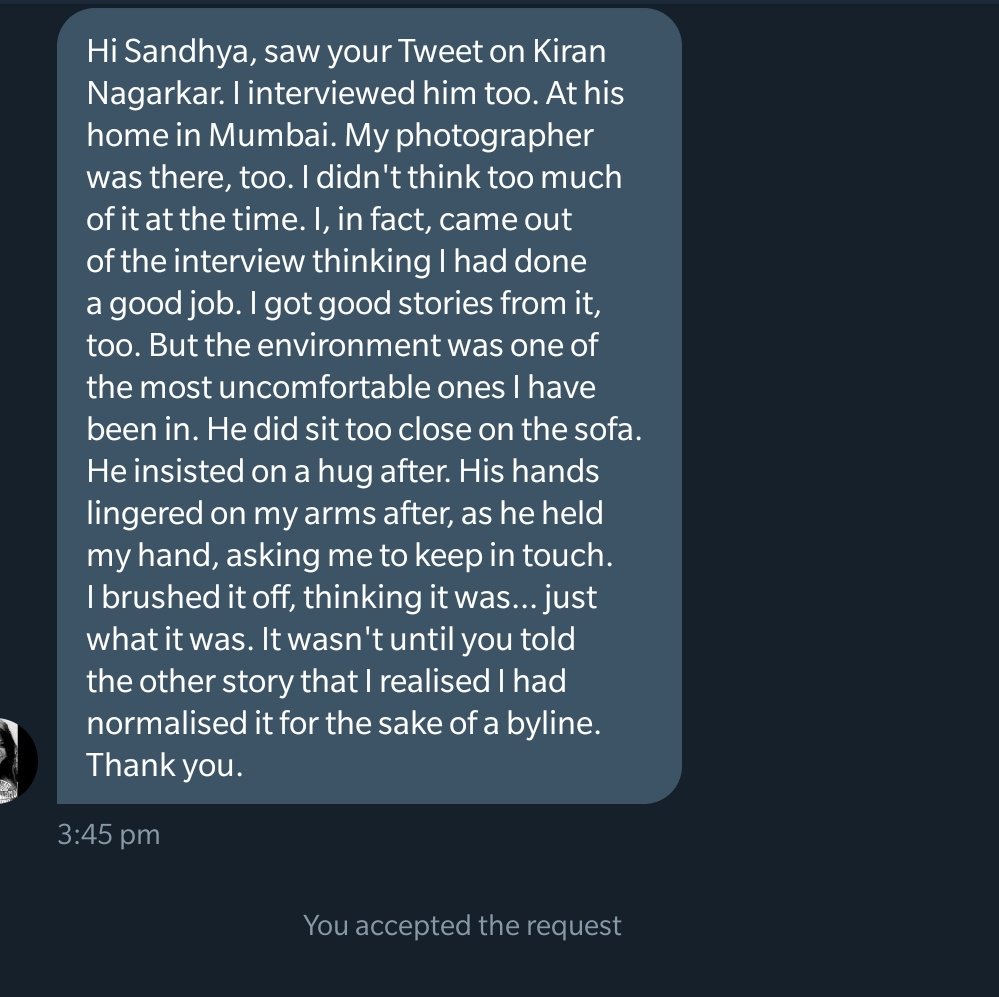 Sandhya Menon On Twitter More On Nagarkar - 