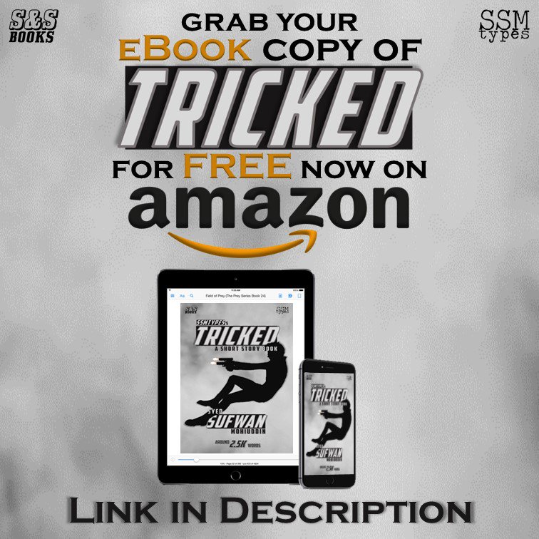 SSMtypes's tweet photo. @Cread5 ... @SSMtypes's TRICKED: A Short Story Book by @heyimssm is now available for FREE on @amazon &amp; @AmazonKindle... Link: https://t.co/6M31DGdZ8K ... GET YOUR COPY NOW!!!

#SSMtypes #SyedSufwanMohiuddin #TomAames #Tom #Thomas #ThomasAames #SSM #heyimSSM https://t.co/wV3tkEOIxP