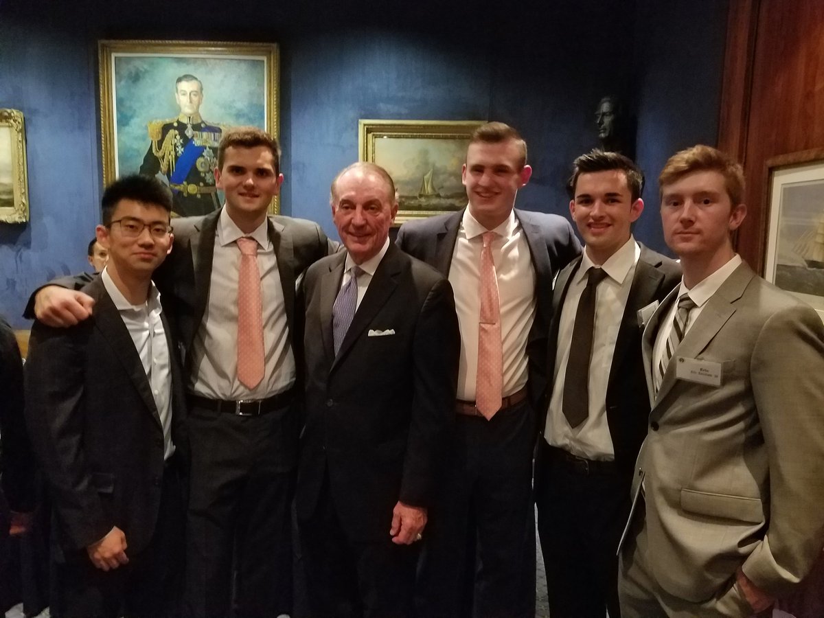 The Bryant men at Westminister U for study abroad attend an alumni reception looking like the social page from GQ mag. Impressive men.