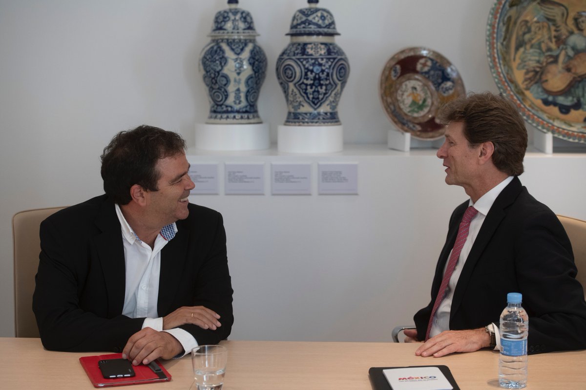 VisitMexSpain's tweet photo. En el marco de la semana inaugural de la Casa de México en España, el Ministro de Turismo de México sostuvo reuniones con empresarios destacados del sector, para fortalecer y reafirmar la inversión española en México.
#MasMexicoEnElMundo #VisitMexico 
@EmbaMexEsp @casademexicoesp https://t.co/1Crt5fGKh5