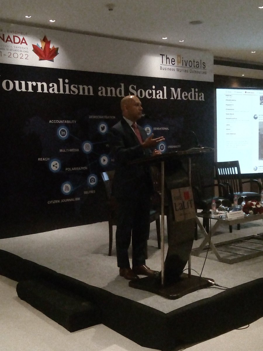 @nadirypatel closing remarks on #JournalismandSocialMedia workshop at @TheLalitGroup #Delhi @CanadainIndia @ThePivotals