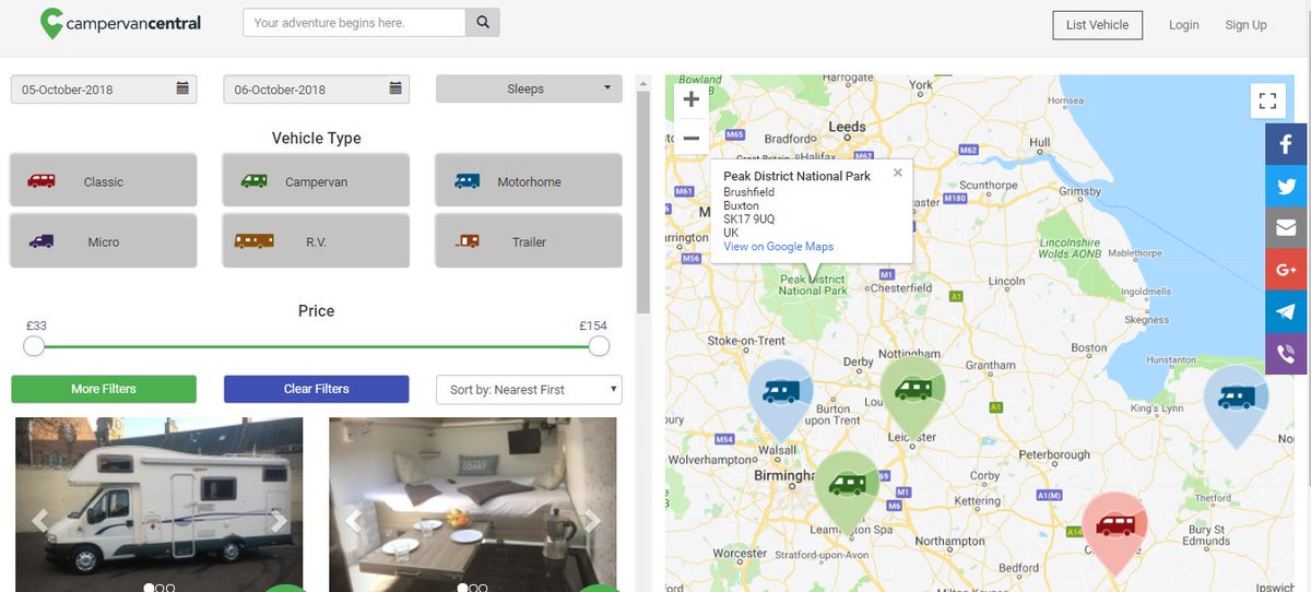 What a great day today is. campervancentral.com is OFFICIALLY Renewed. Take a look at our new SPANKING website. FULLY managed rentals. List your vehicle with us today. Simple, intuitive and revenue generating. 😍💪
#launch #rental #campervan #motorhome #hire #roadtrip