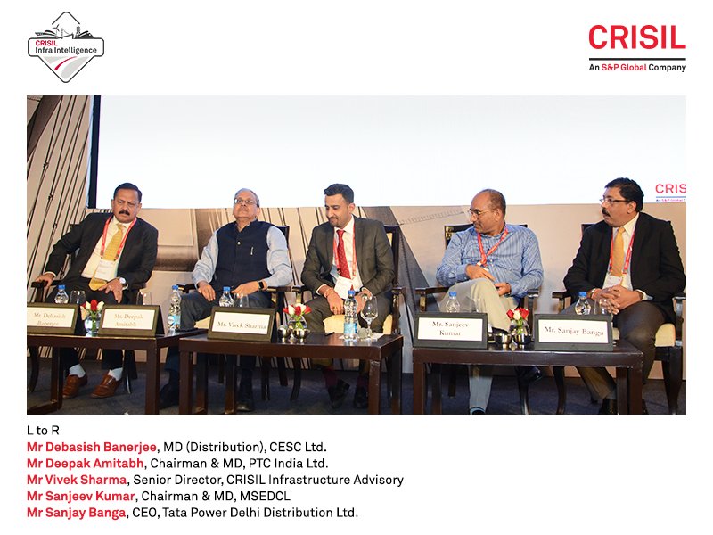 CrisilLimited's tweet photo. .@vsharma2110, Senior Director (Energy and Natural Resources), #CRISIL Infrastructure Advisory moderating the panel discussion during the #PowerDistribution session: Recharging the distribution paradigm, at #InfraConclave2018. #Infrastructure #Power @sk631970 @SanjayBanga7 https://t.co/YbX3cNMmBF