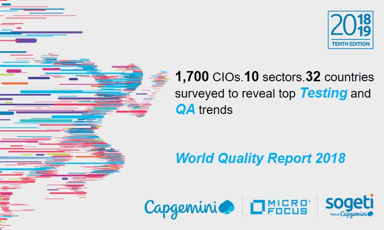 Capgemini's tweet photo. Ajay Walgude shares how a greater adoption of #DevOps in the #testing world is a progressive trend. Podcast: https://t.co/eC54DC0U7G #WQR2018 https://t.co/BlzIQs06Oc