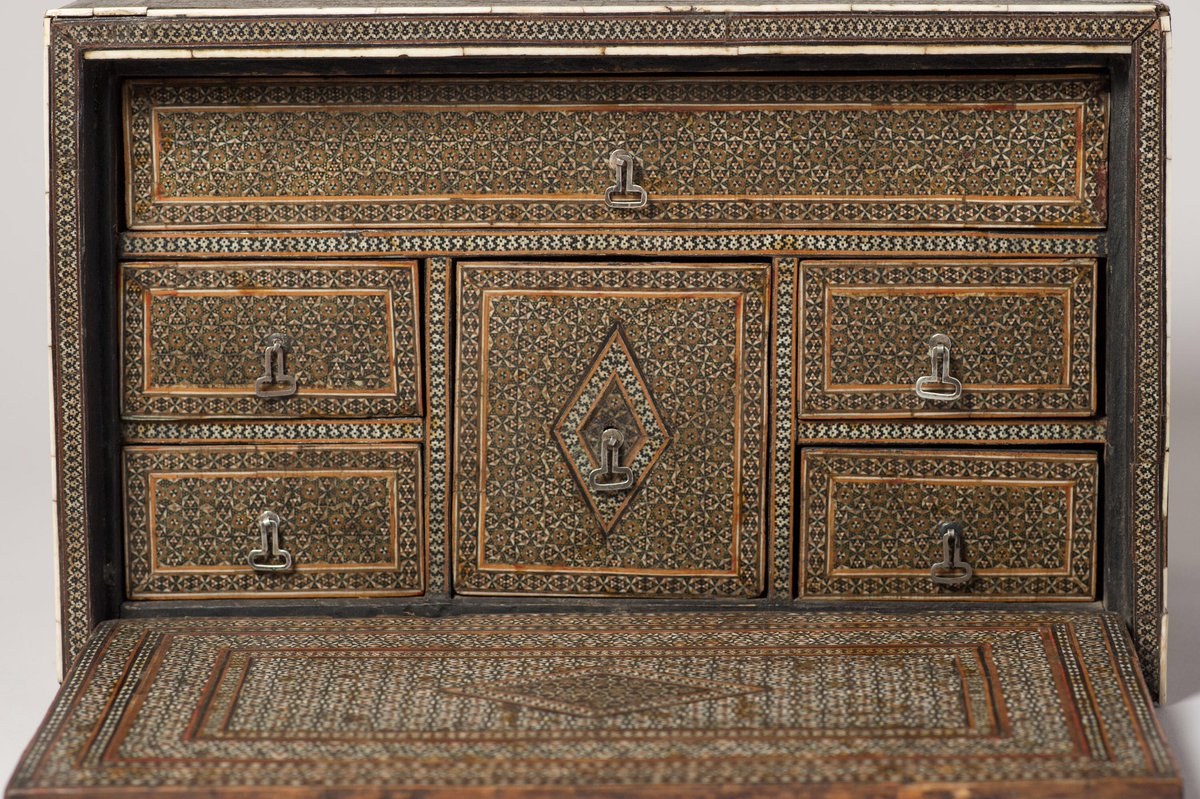BADA1918's tweet photo. A Khatamkari Scribe’s cabinet, decorated with geometric micro mosaic, #Persia, early 19th century

From Anthony Outred Ltd who is currently exhibiting at The Decorative Fair, #Battersea Park, #London until October 7

View additional items of stock at https://t.co/gbRw4Rhg32 https://t.co/4AZdAhcS9O