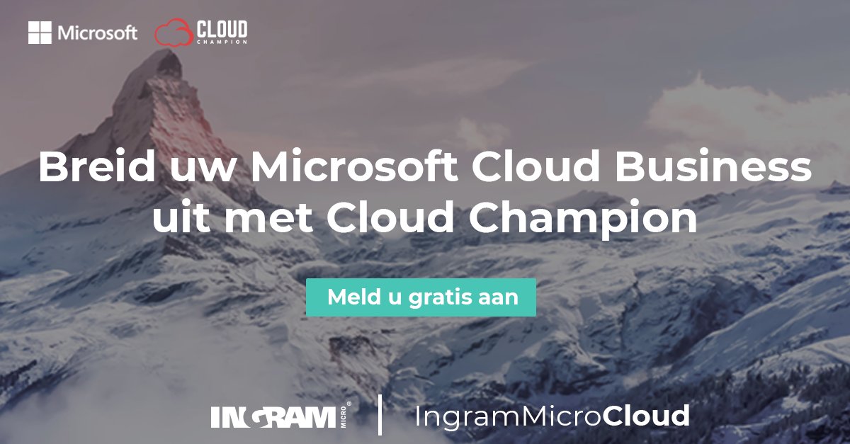 Ingram Micro Cloud - Benelux tweet media