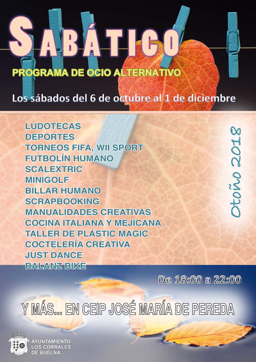 Este sábado día 6 comienza SABÁTICO, el programa de ocio alternativo para adolescentes de 12 a 16 años.