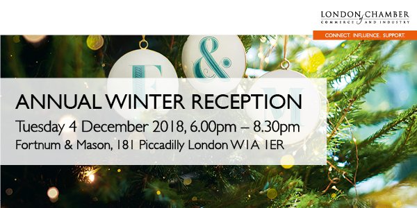 londonchamber's tweet image. Delighted to announce our prestigious Annual Winter Reception on 4 December hosted at the renowned @Fortnums . Join us for an evening of festive networking and enjoy fine wines &amp;amp; delectable canapés. Book today: bit.ly/2NQiUvf