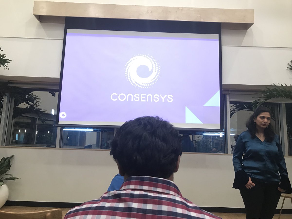 gokulgaze's tweet image. Interesting views on #EthereumRoadmap #DecentralizedApps #Tokenomics #SmartContracts #BlockchainScalability #BlockchainInteroperatability #BlockchainGames at #ConsenSys MeetUp at WeWork Koramangala. Great conversations and dialogues.