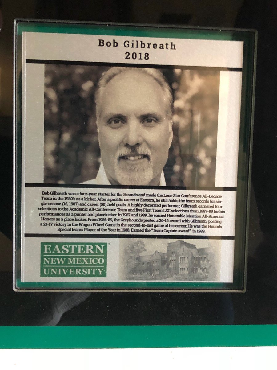 Azle Defensive Coordinator name to the Eastern New Mexico Hall of Fame.   Proud on you Coach Gilbreath.  #azleISDway
