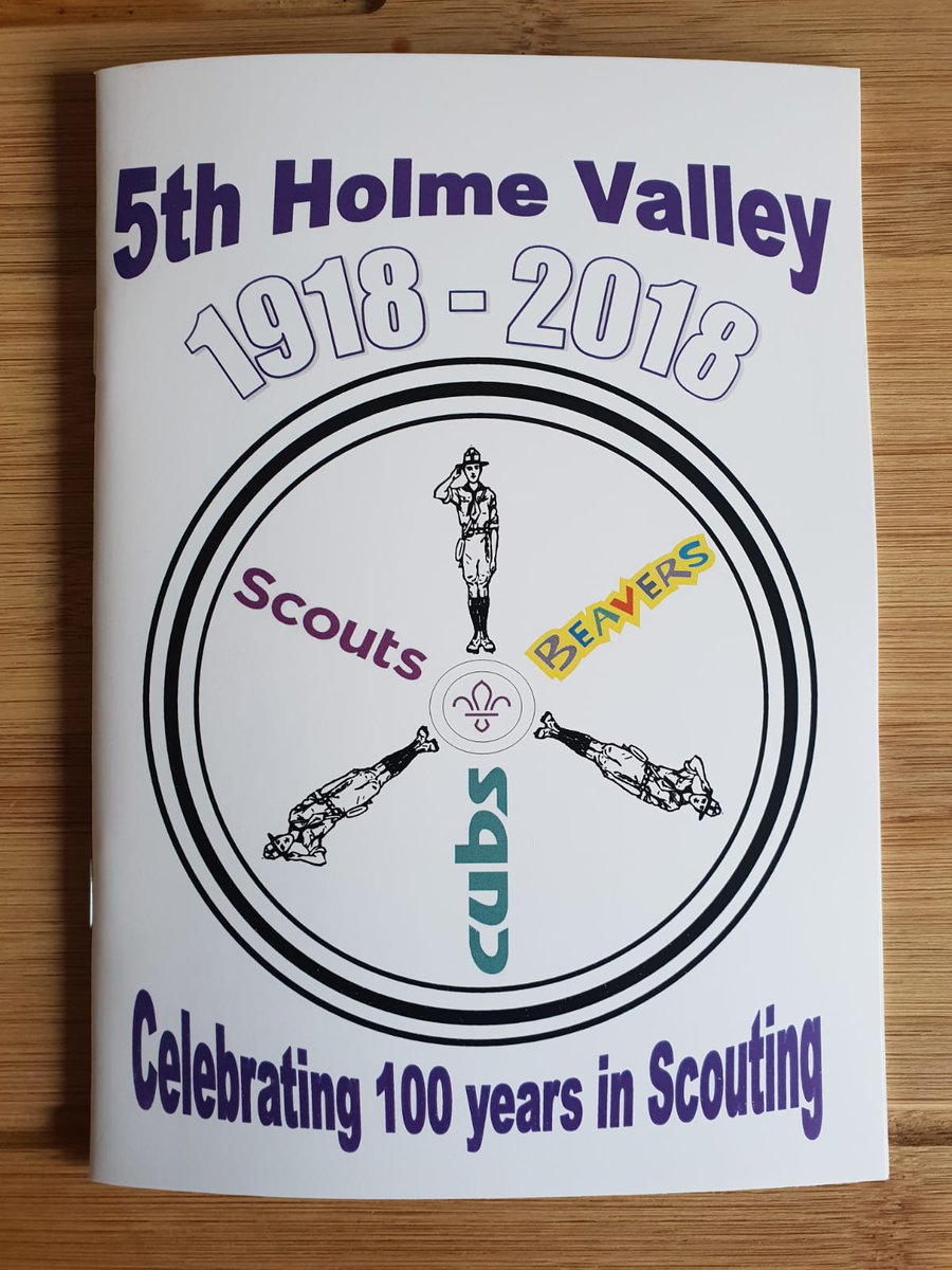 Our commerative booklet will be available to buy tomorrow for £1.50.  A little snippet of our groups history and some congratulatory words from important people in Scouting!!