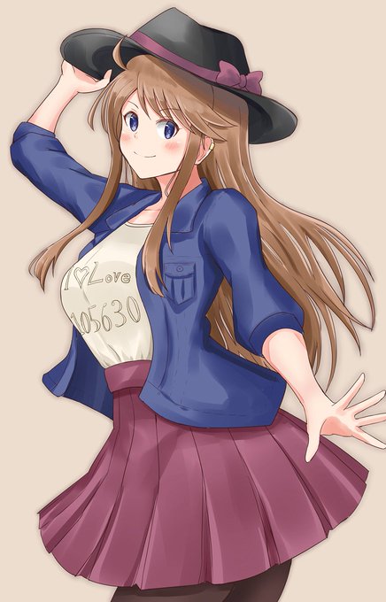 「brown hair clothes writing」 illustration images(Oldest)
