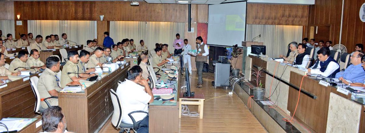CMO Maharashtra (@cmomaharashtra) on Twitter photo CM <a href="/Dev_Fadnavis/">Devendra Fadnavis</a> chaired another meeting with Police officials to review various Police initiatives at Nashik.
Ministers Girish Mahajan & Ranjit Patil were present. CM <a href="/Dev_Fadnavis/">Devendra Fadnavis</a> chaired another meeting with Police officials to review various Police initiatives at Nashik.
Ministers Girish Mahajan & Ranjit Patil were present.