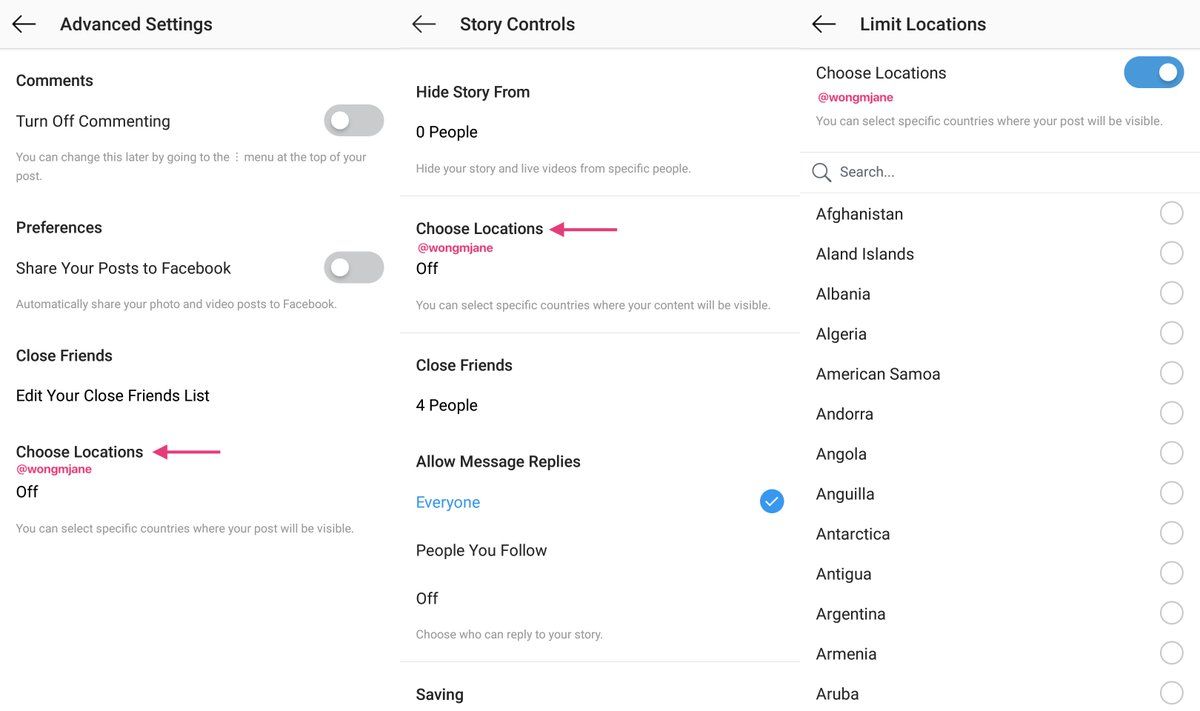 ArdentSocial's tweet photo. This could be game changing for marketers!

Instagram is testing geofencing posts and stories.
It allows creators to limit the specific countries where their content will be visible.
Let's just hope the tests go well and the feature is rolled out to everyone.

#InstagramMarketing https://t.co/tRaTcMGodc