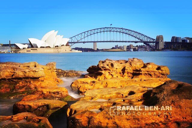 IG repost @rafaelbenari Congratulations from @australiatouristguides on your #sydney #travel #destination #capture 📸- Landscape of sunrise over the Sydney Harbor in Sydney New South Wales, Australia. Shutterstock 509607772. #sydney newsouthwalestouristguide.com.au