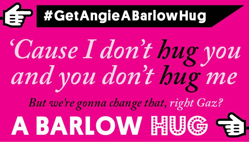 If you turn up the contrast you might see the hidden message <a href="/GaryBarlow/">Gary Barlow</a>. No? Oh that's right no need to, it's RIGHT HERE! 👇 #GetAngieABarlowHug