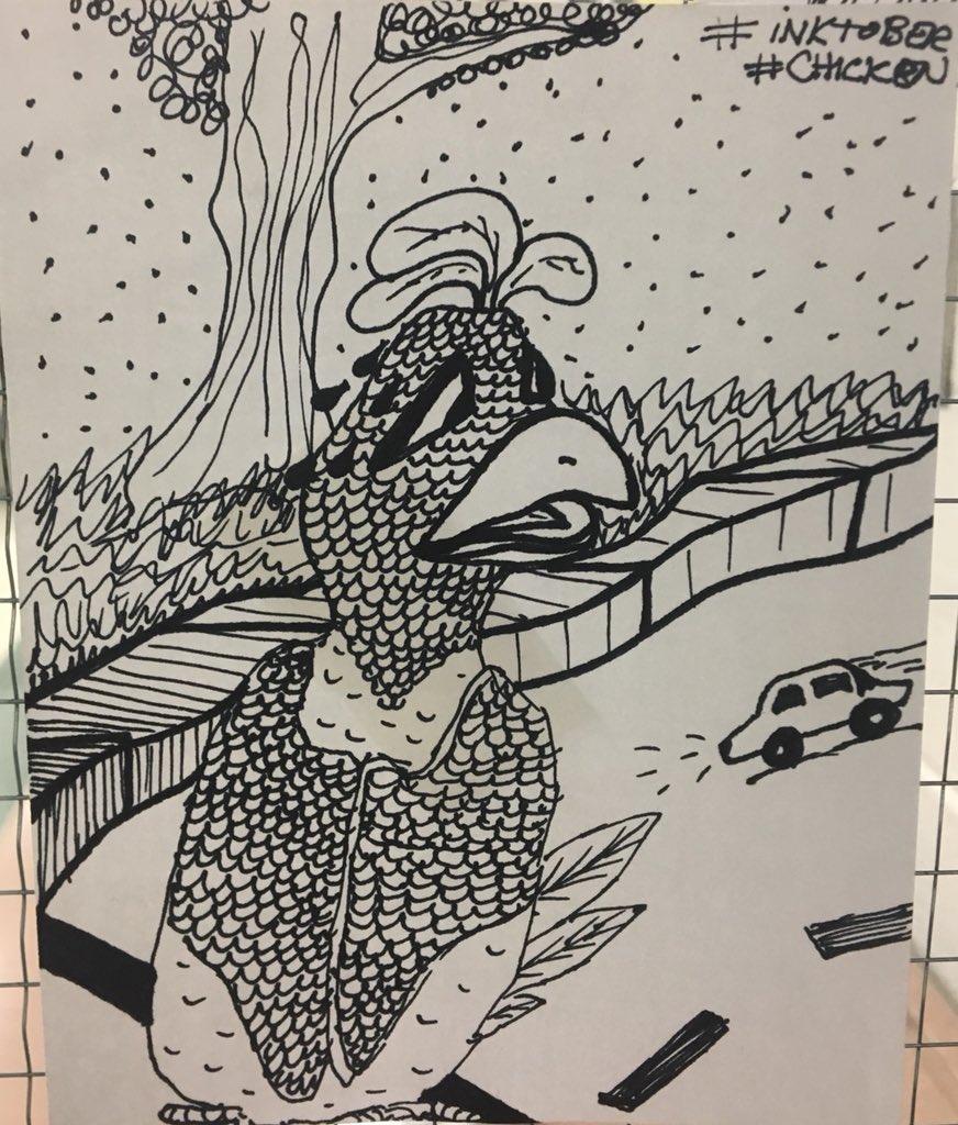 #inktober2018 #chicken