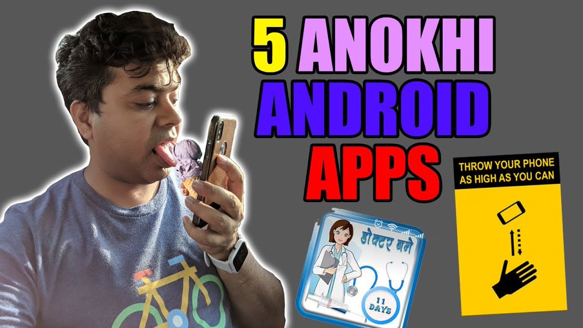 gadgetstouse's tweet photo. #GTU #GTUFamily #NewVideo #WeirdApps
If you have a smartphone then there is a very good chance you must have come across some weird apps on the Playstore or the Appstore. We have listed some weird apps too. Watch the video: https://t.co/o1uwwfFOBy https://t.co/IQ9OkLenKB