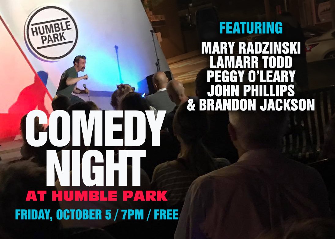 Spaceboystore's tweet photo. Free Comedy tonight at Humble Park! 
https://t.co/iAdQlecjpD https://t.co/N2DThAlozH