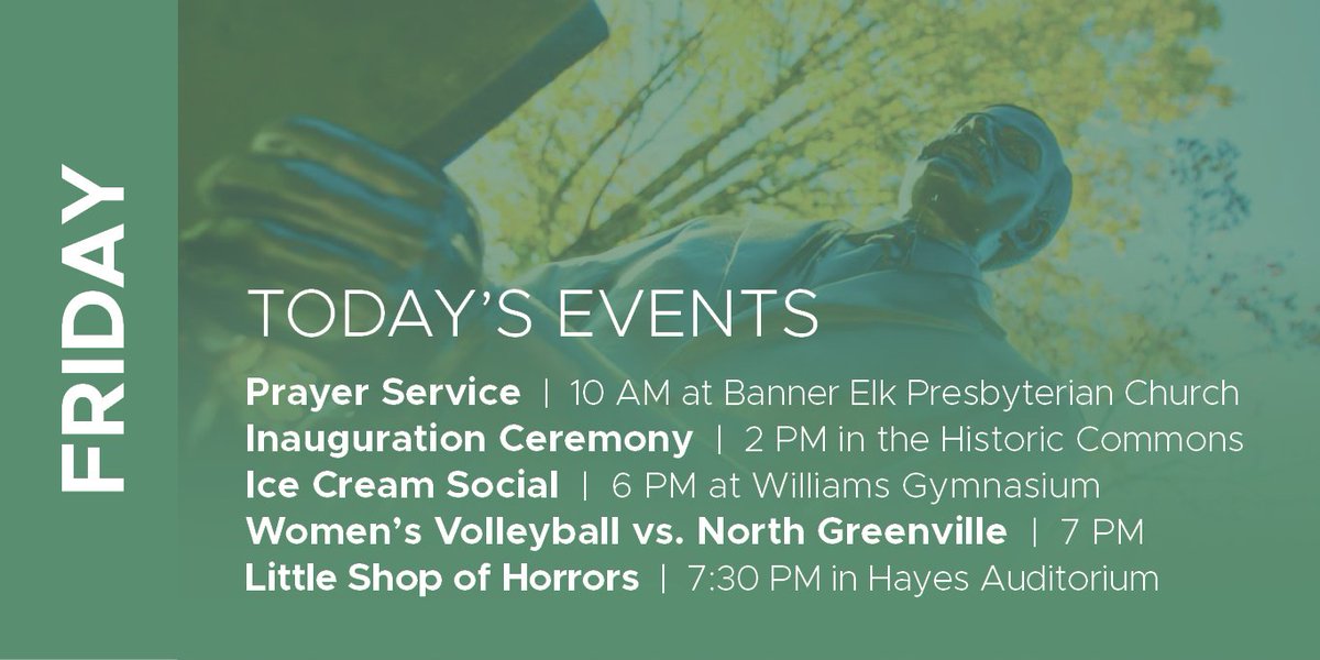 Lees Mcrae College On Twitter Today Is The Inauguration Of