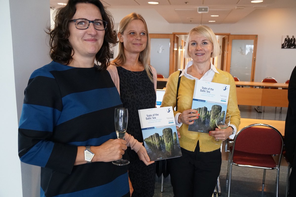 #StateOfTheBalticSea celebration at HELCOM offices on Thursday, 4 October. It's been a long process towards the most complete assessment ever of the #BalticSea. Up next: based on the report's findings, evaluating the #EfficiencyOfMeasures and updating the #BalticSeaActionPlan