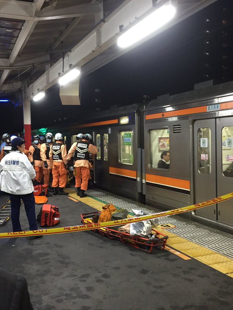 みっちゃん على تويتر 東川口で人身事故 ホームの反対側に飛んだらしい 武蔵野 人身事故