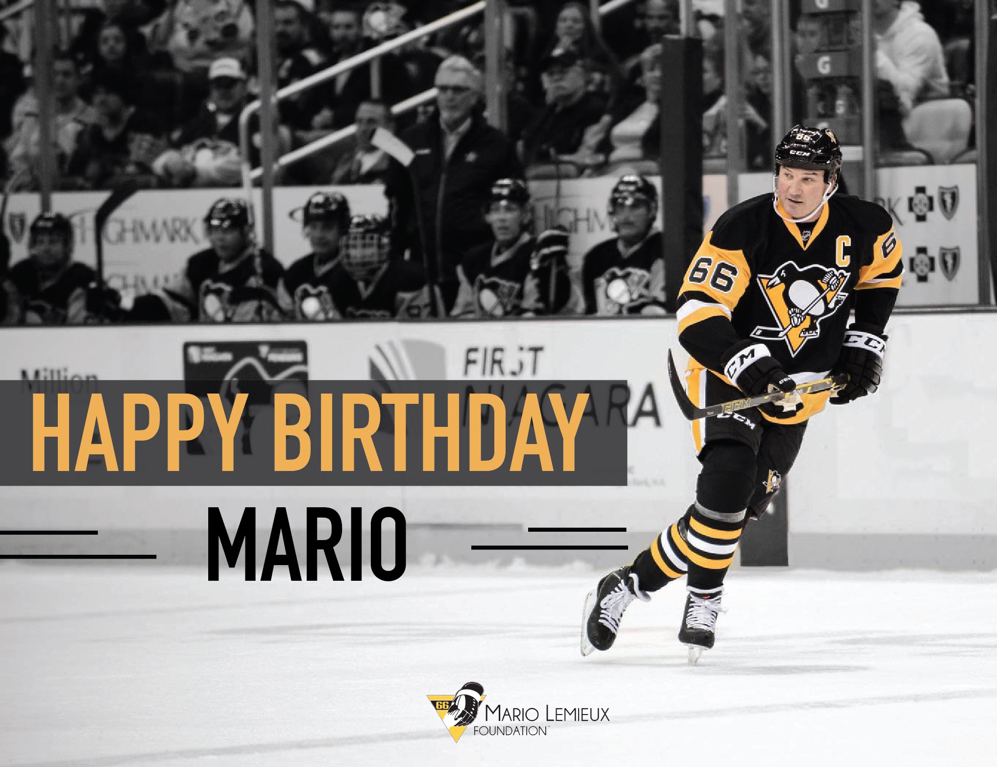 The Mario Lemieux Foundation wishes Mario a Happy Birthday!! 