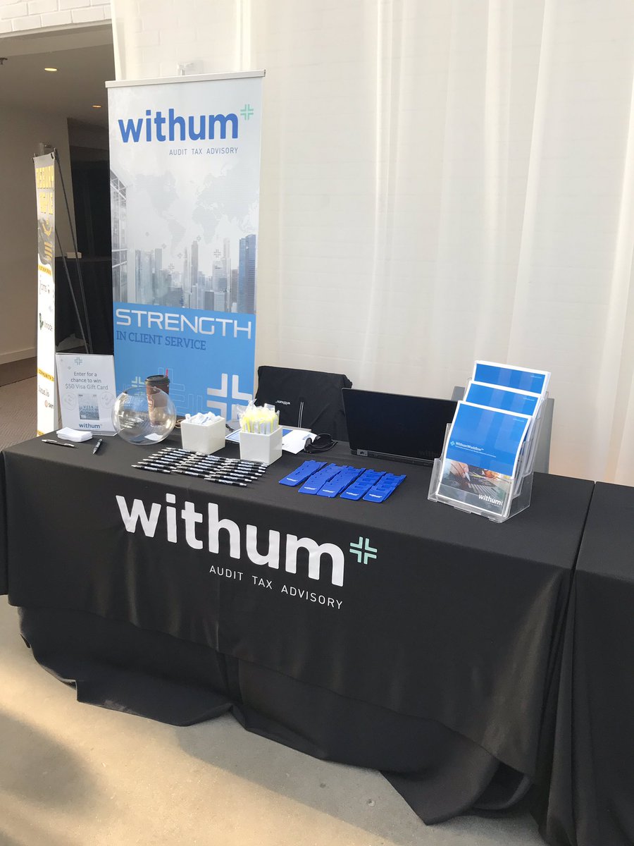 Hanging at #AsburyAgile today w/ <a href="/Nchmura/">Nina Chmura</a> &amp; <a href="/JimBourke/">Jim Bourke</a>. Stop by our #Withum table to say hello and hear about some of our awesome Advisory services!
