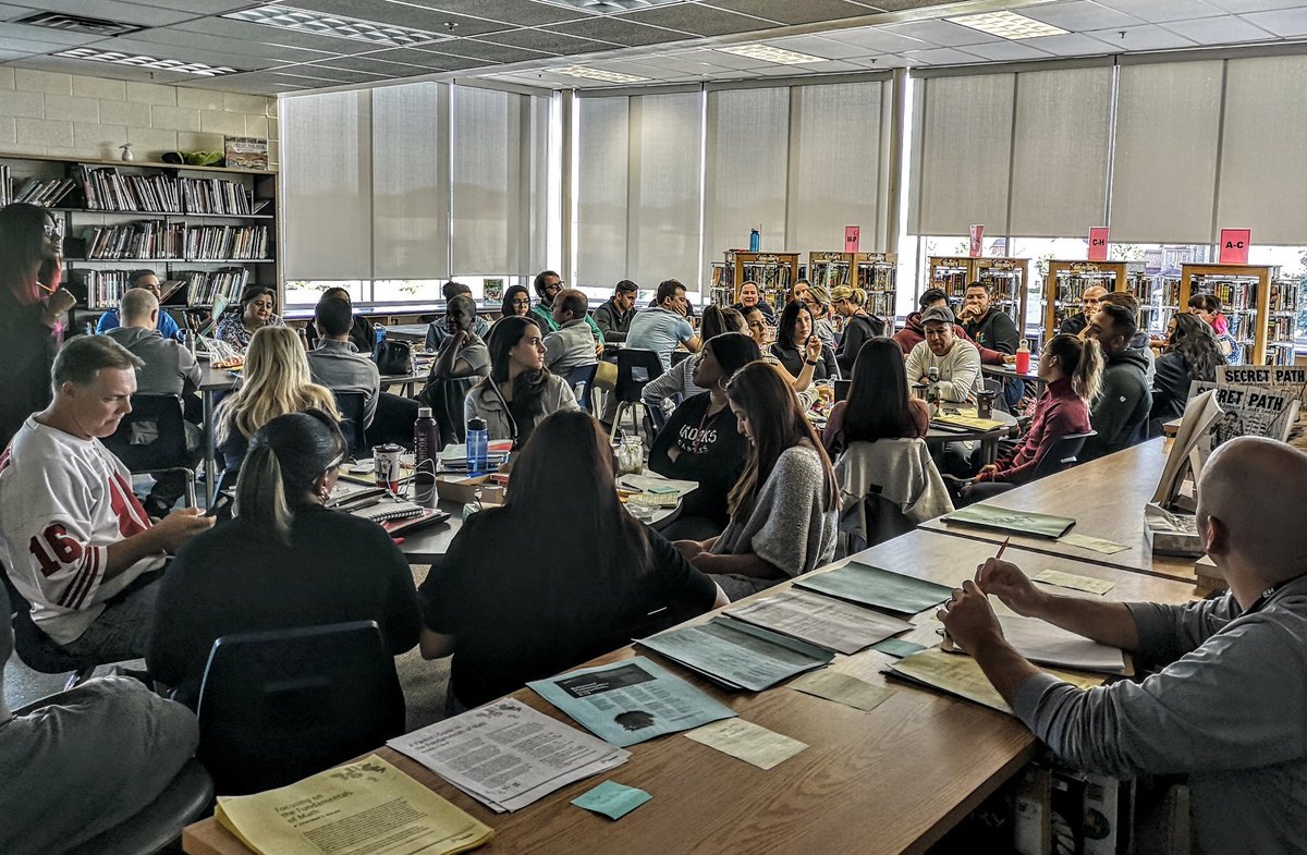 tweeta_bains's tweet photo. No sleeping in today! @SunnyViewMS educators are participating in a jam packed day of learning and growing. #mathfocus https://t.co/Uwf6GzBw29