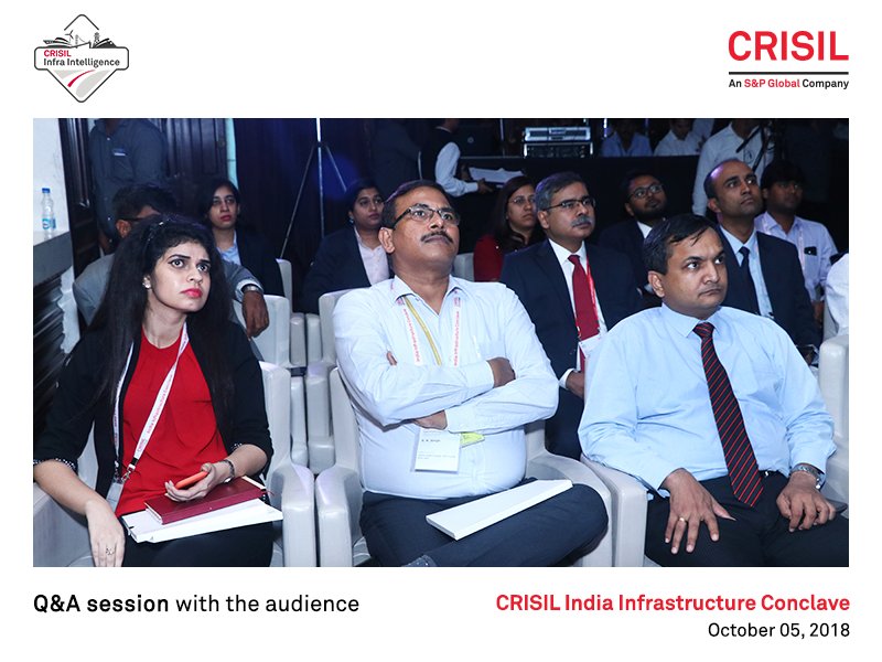 CrisilLimited's tweet photo. The panel discussion is followed by a session of Q&A with the audience at ,the #InfraConclave2018, as we draw curtains to #Urban water supply session: 'Getting the flow right'. #Infrastructure https://t.co/0TEM2G38yd