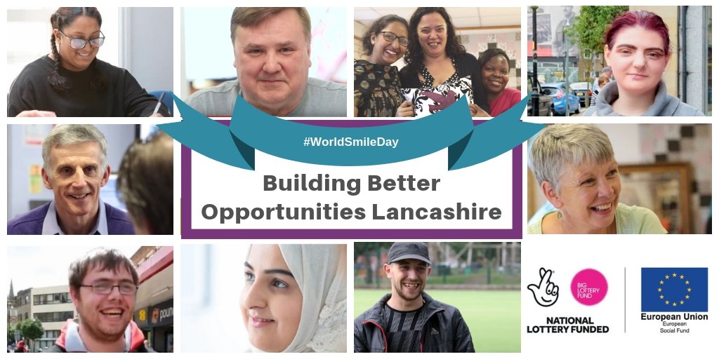 SelnetLtd's tweet photo. It's #WorldSmileDay! We are Building Better Opportunities across #Lancashire with our partners for people with chaotic lives and multiple and complex needs to have a fresh start and more reasons smile! @bootstrap_opps @CBPartners_CIC @AgeUKLancashire @urpotentialuk
#biglotteryesf https://t.co/Pu3gyX3jR6