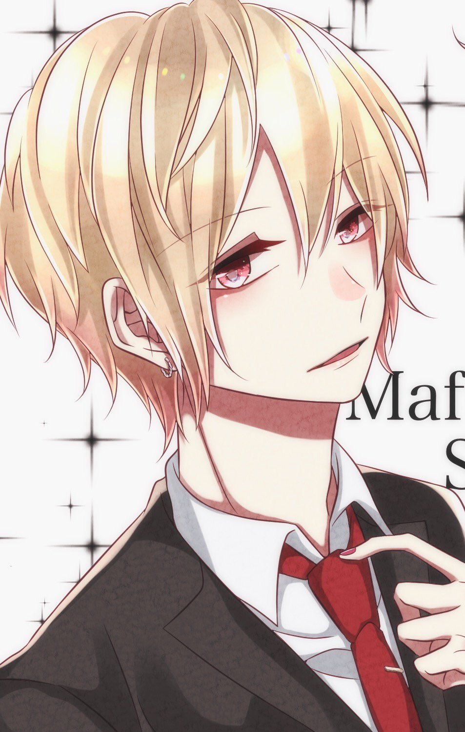 Ra Ch リプきたキャラを持てる限りの力を使って可愛い絵柄とかっこいい絵柄で描きわける まふくんでやってみたよ 意外とカッコいい 決め顔 イラストが無かった W