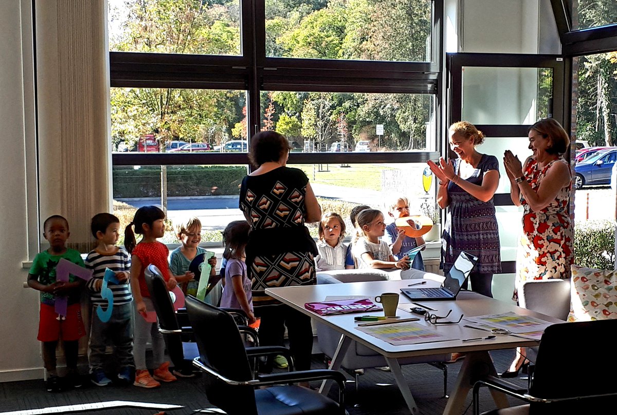 Early Years doing their number work in <a href="/BSB_Principal/">Melanie Warnes</a> Melanie's office!